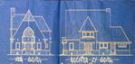 Voorgevel en rechter zijgevel, detail ontwerptekening
<br/>
Archief Delfzijl, 1929